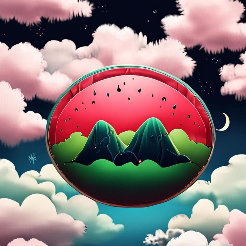 Dream : A sky watermelon in a dream