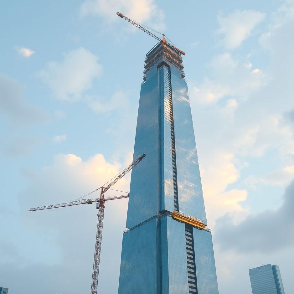 Dream : A skyscraper construction in a dream