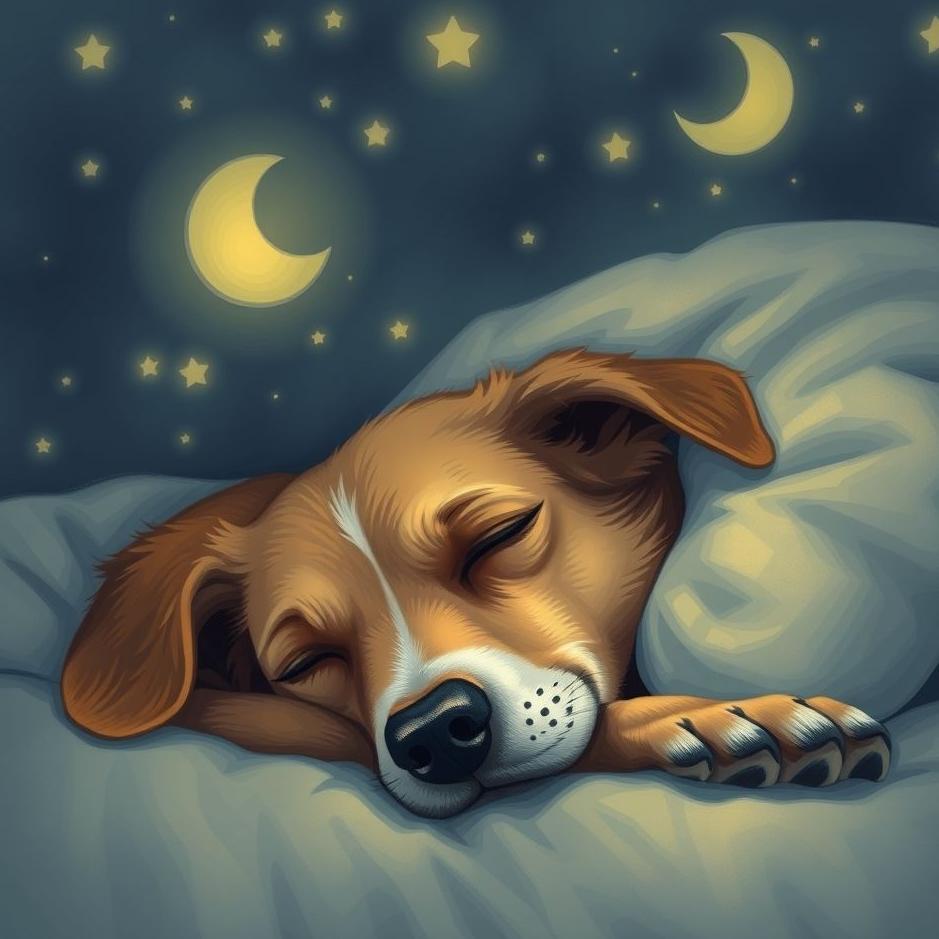 Dream Dictionary : A sleeping dog at home in a dream