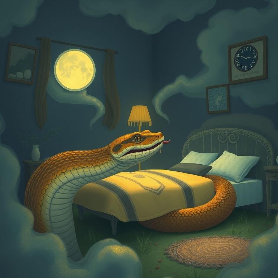 Dream : A snake bite at home in a dream
