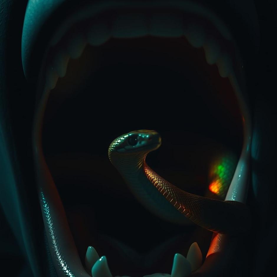 Dream : A snake coming out of the throat 