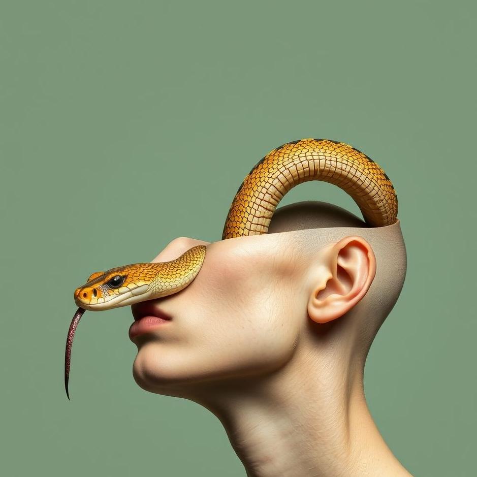Dream : A snake coming out of your head 