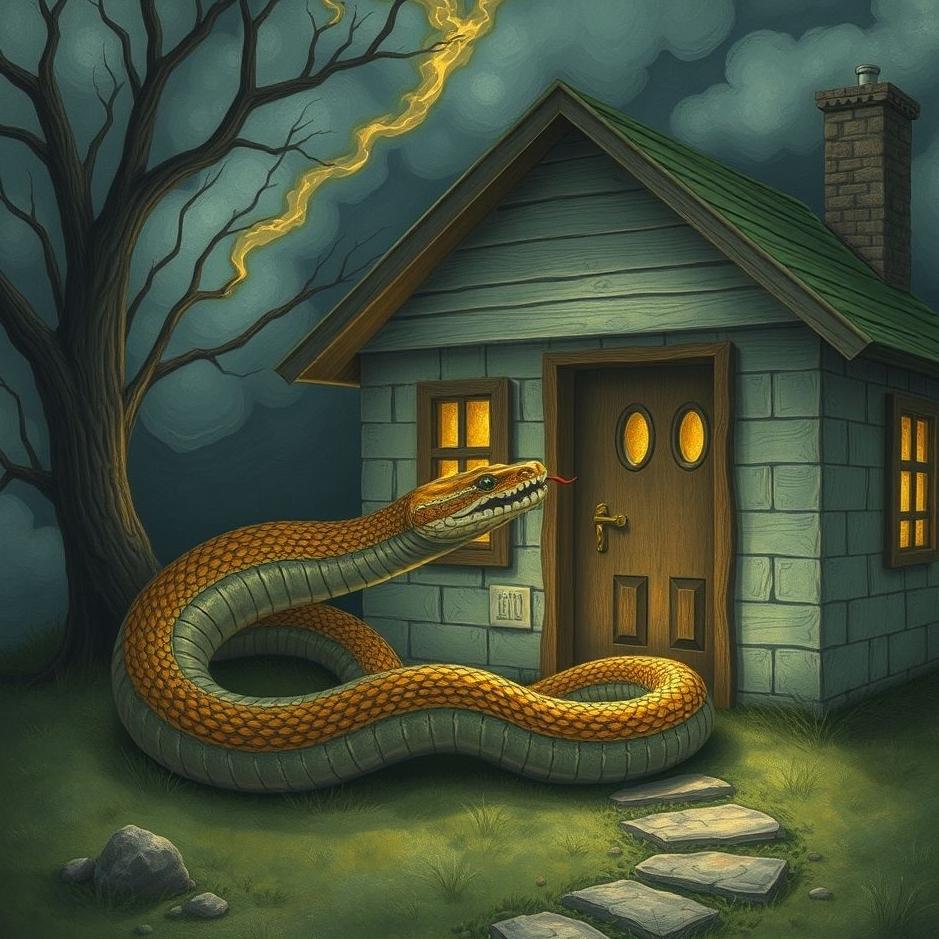 Dream : A snake entering a house in a dream