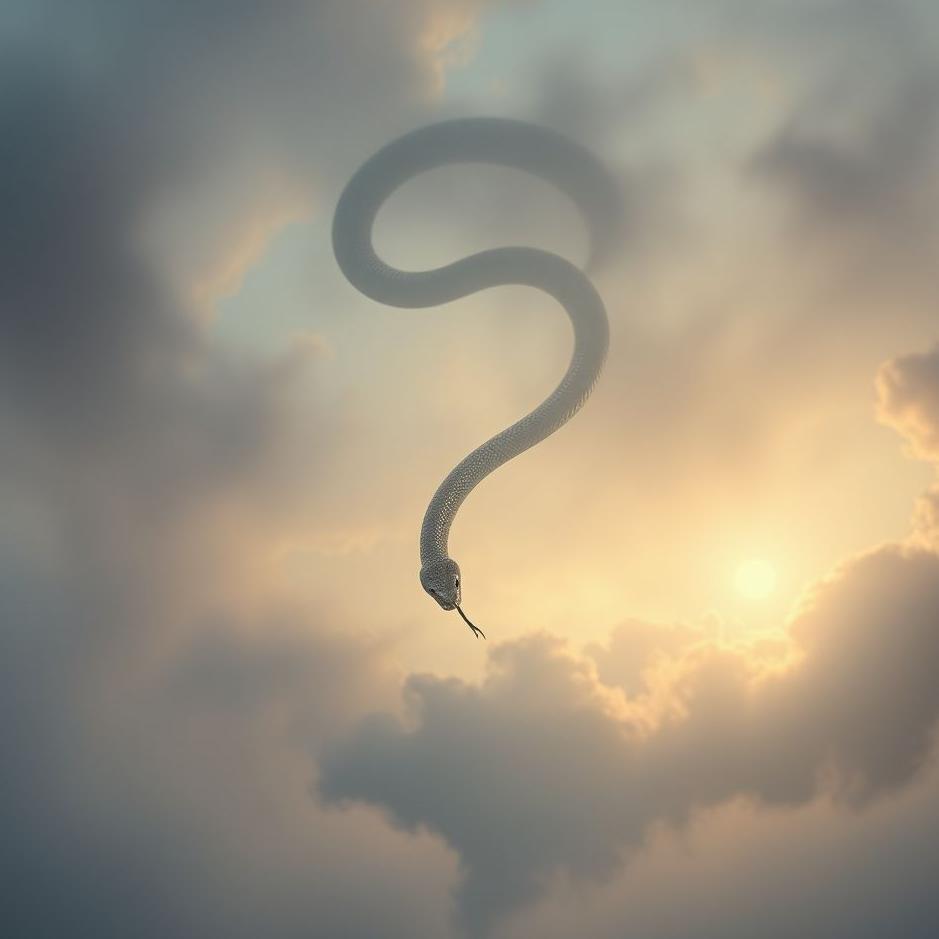 Dream : A snake falling from the sky in a dream