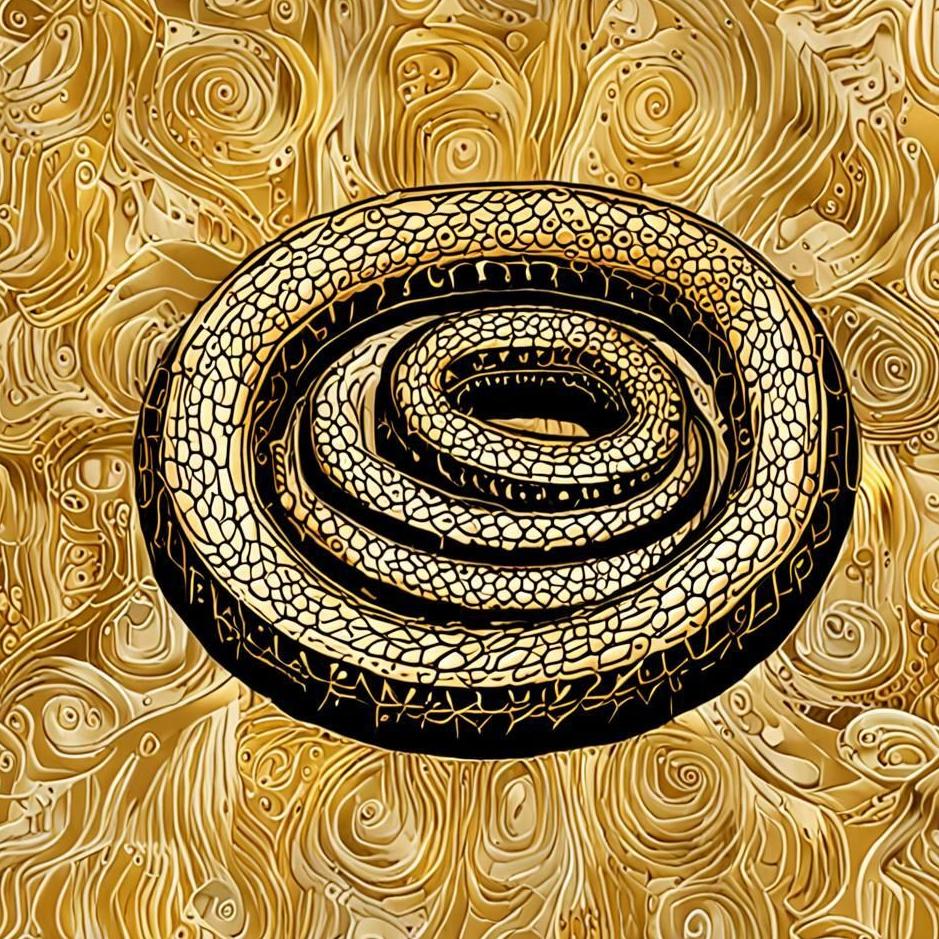 Dream : A snake in a gold in a dream