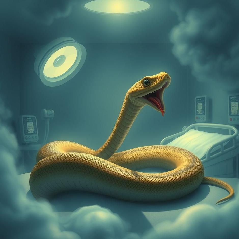 Dream : A snake in a hospital in a dream