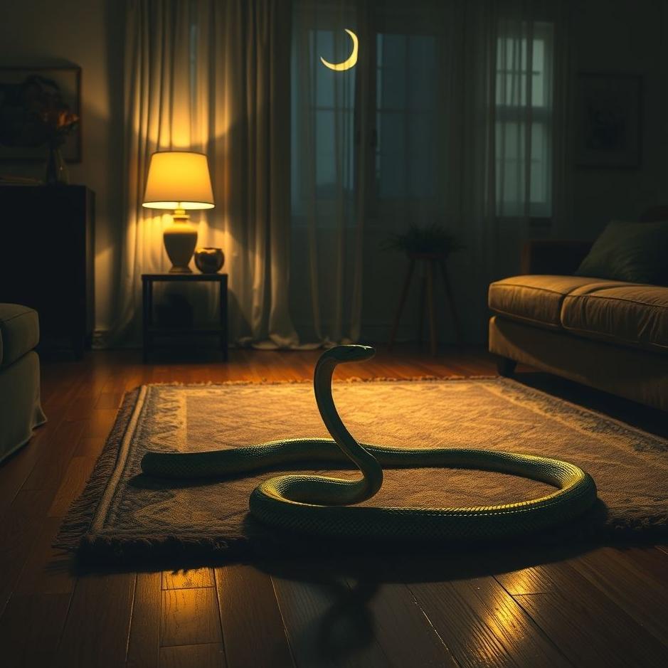 Dream : A snake inside the house in a dream