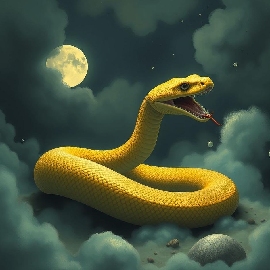 Dream : A snake that grows bigger in a dream
