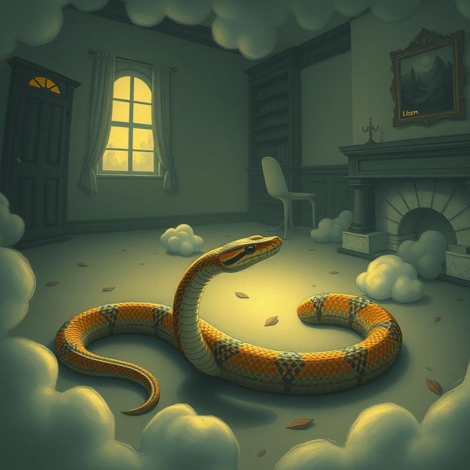 Dream Dictionary : A snake wandering around the house in a dream