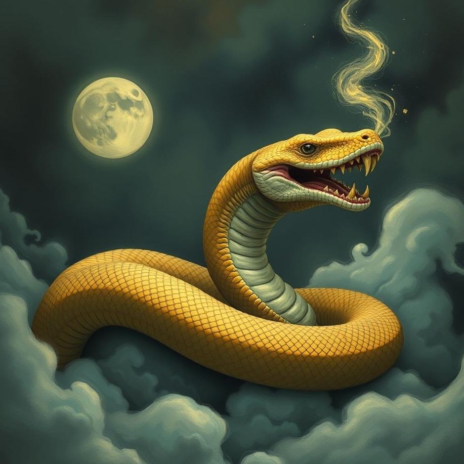 Dream : A snake with a human head in a dream