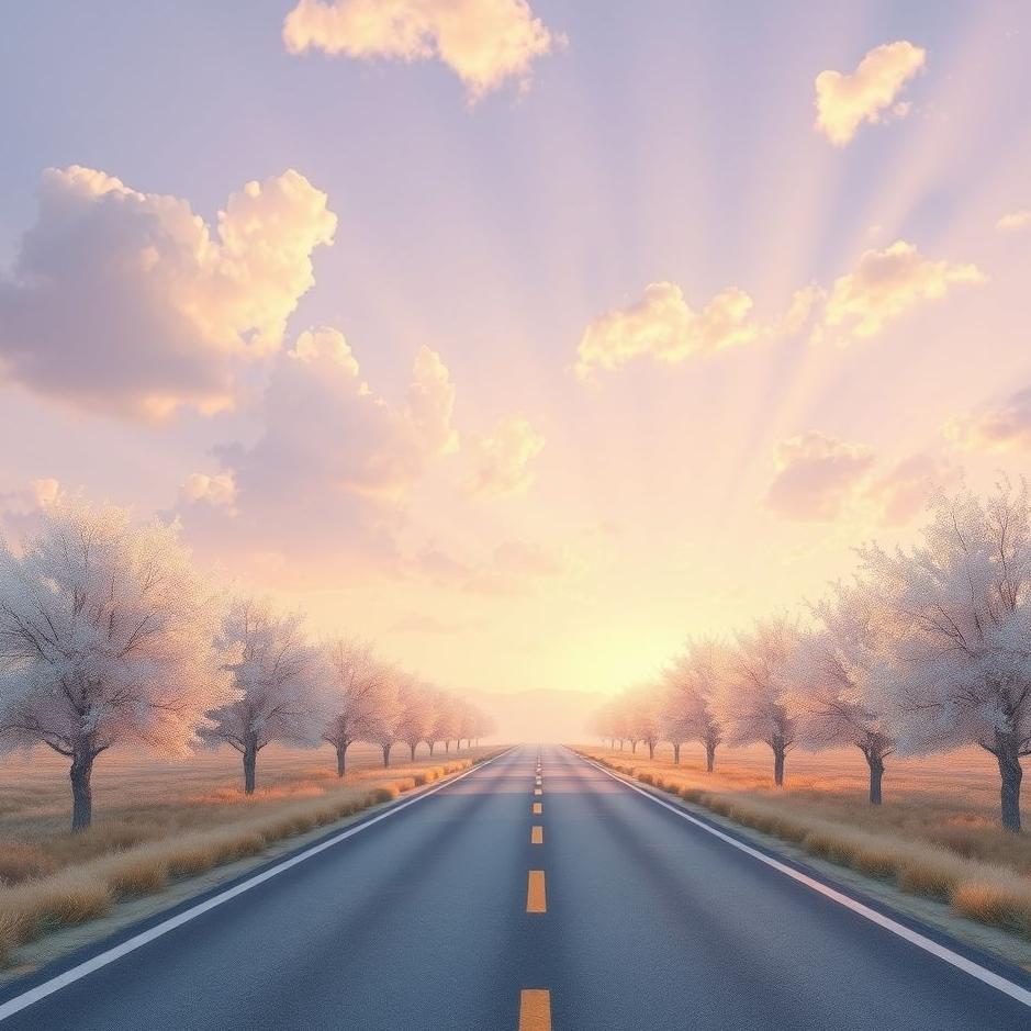 Dream : A spacious road in a dream