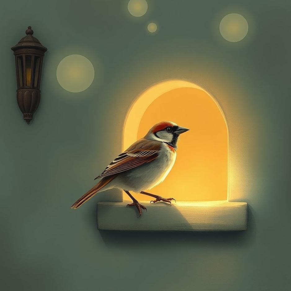 Dream : A sparrow enter the house in a dream