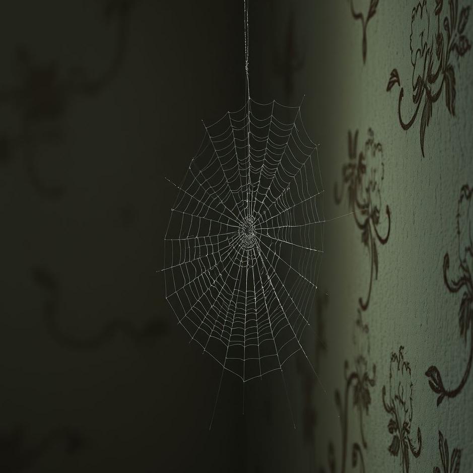 Dream : A spider web on the wall of the house in a dream