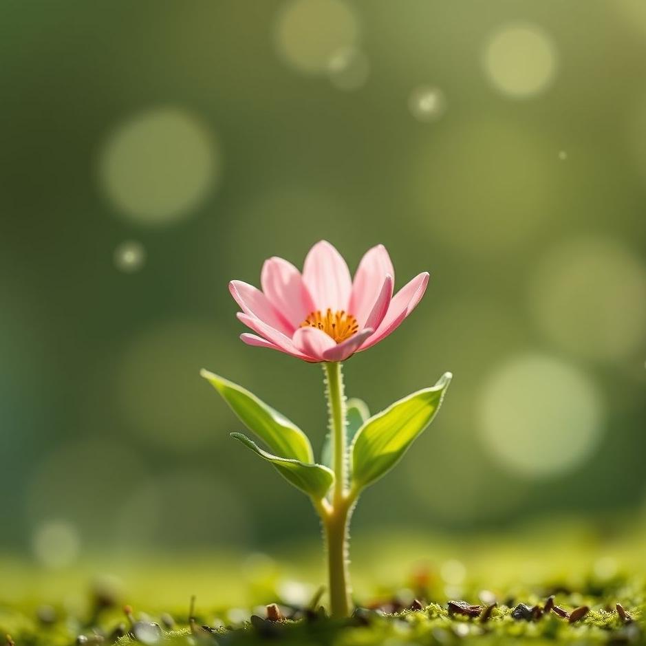 Dream : A sprouting flower in a dream