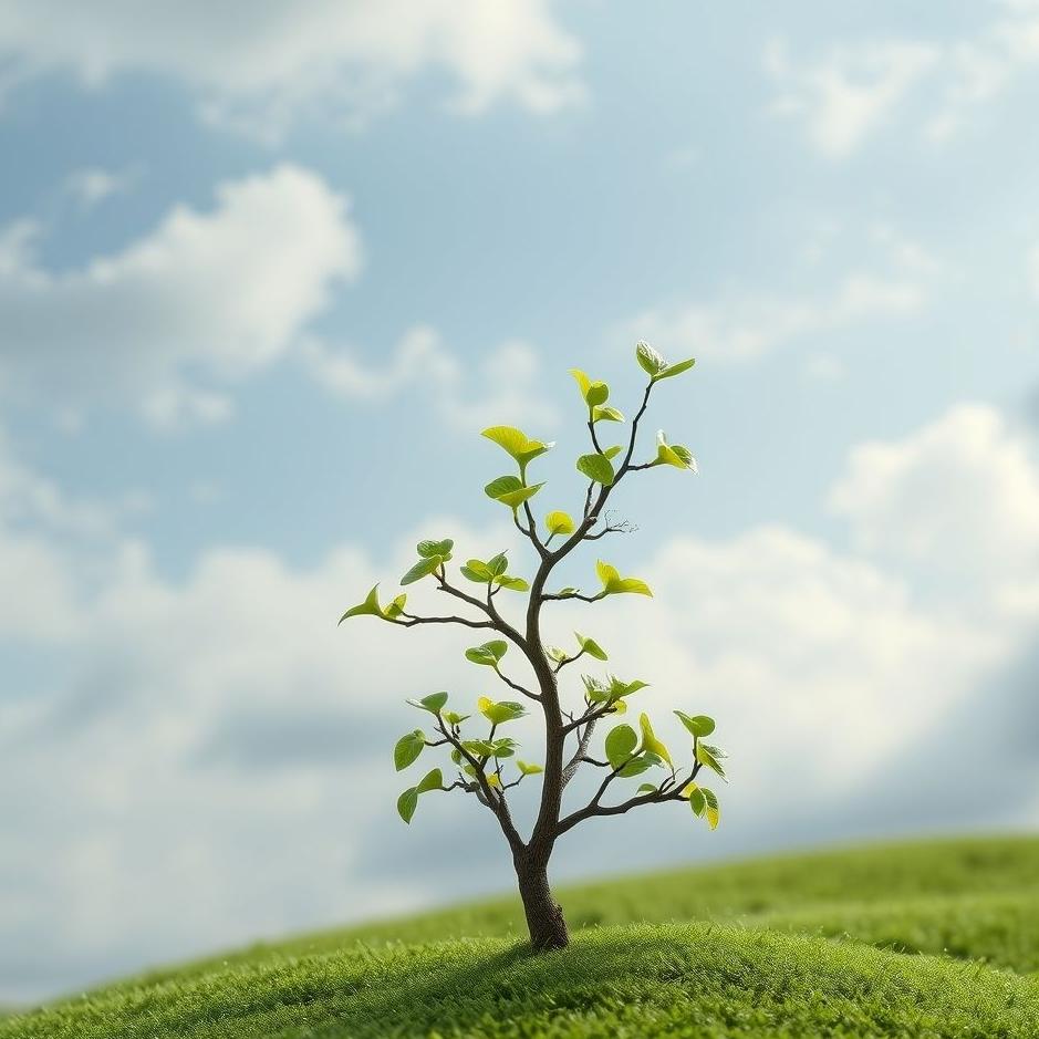 Dream : A sprouting tree in a dream