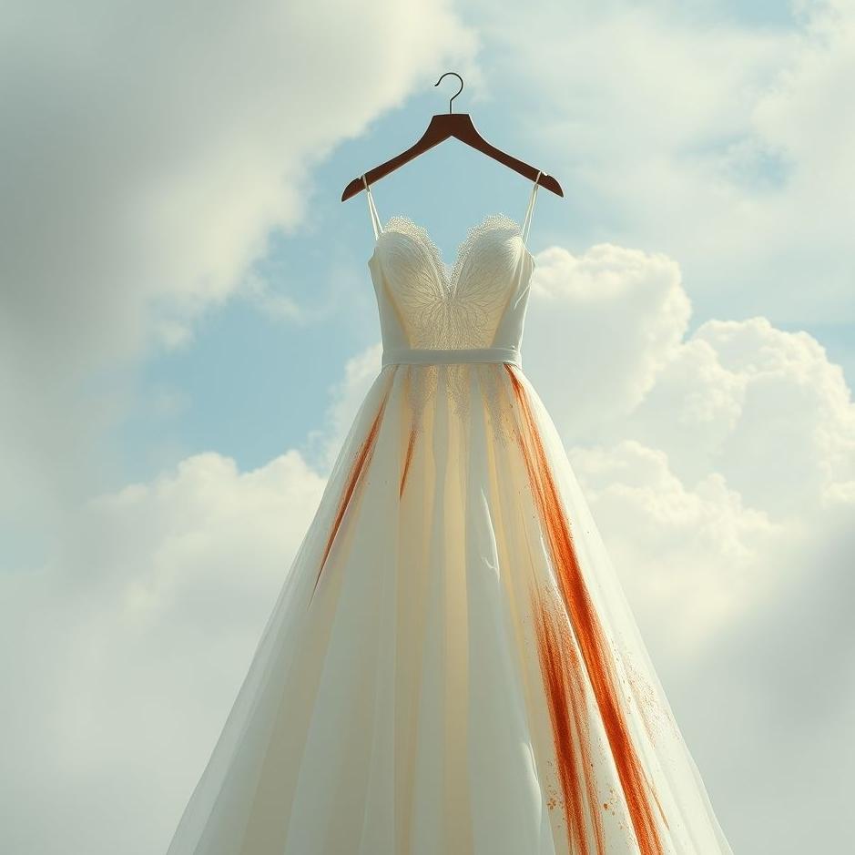 Dream : A stain on a wedding dress in a dream