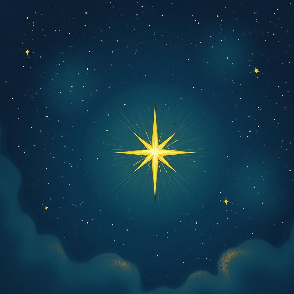 Dream : A star at night in a dream