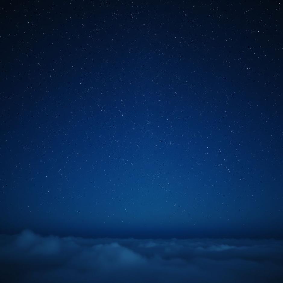 Dream : A starry sky at night in a dream