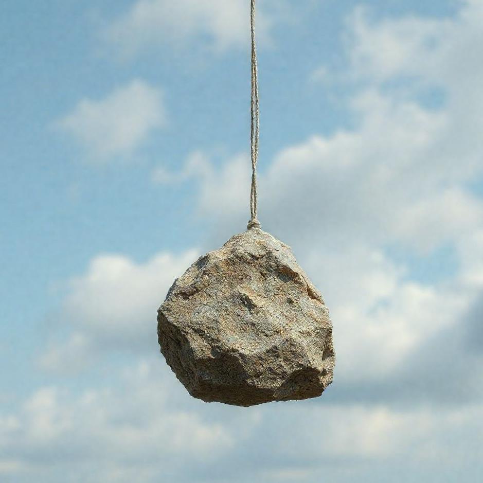Dream : A stone hanging in the air in a dream
