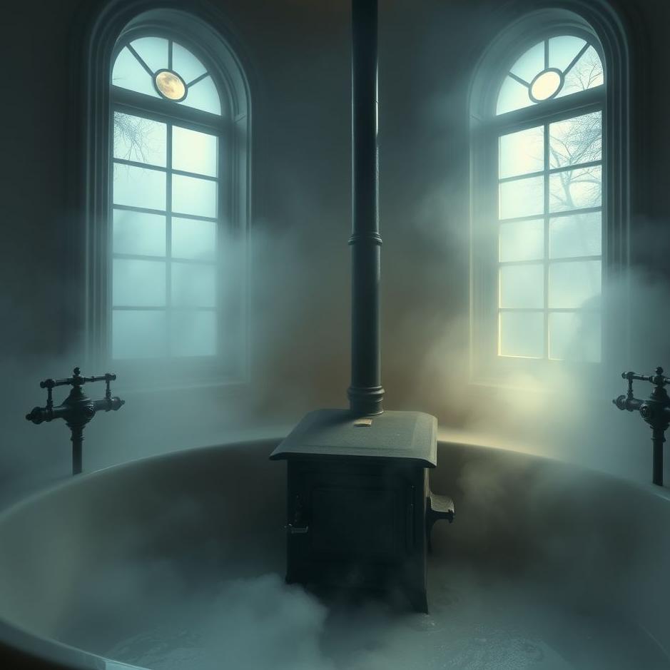 Dream : A stove in a bath in a dream