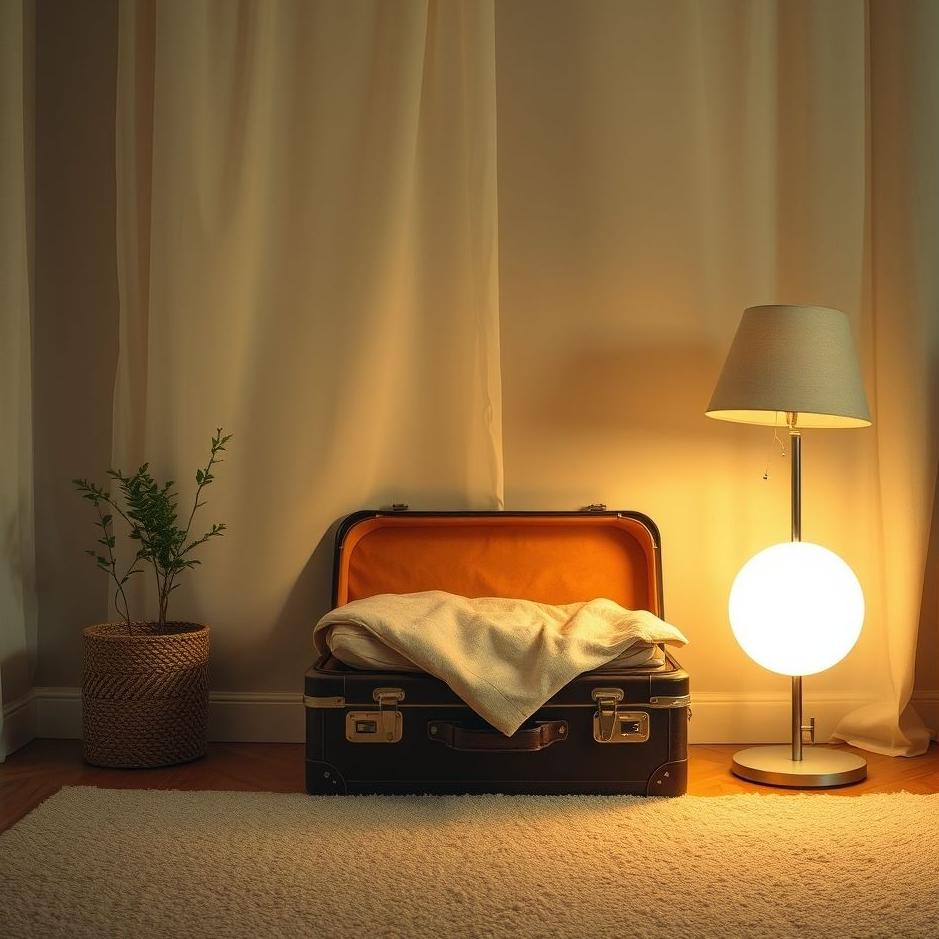 Dream : A suitcase at home in a dream