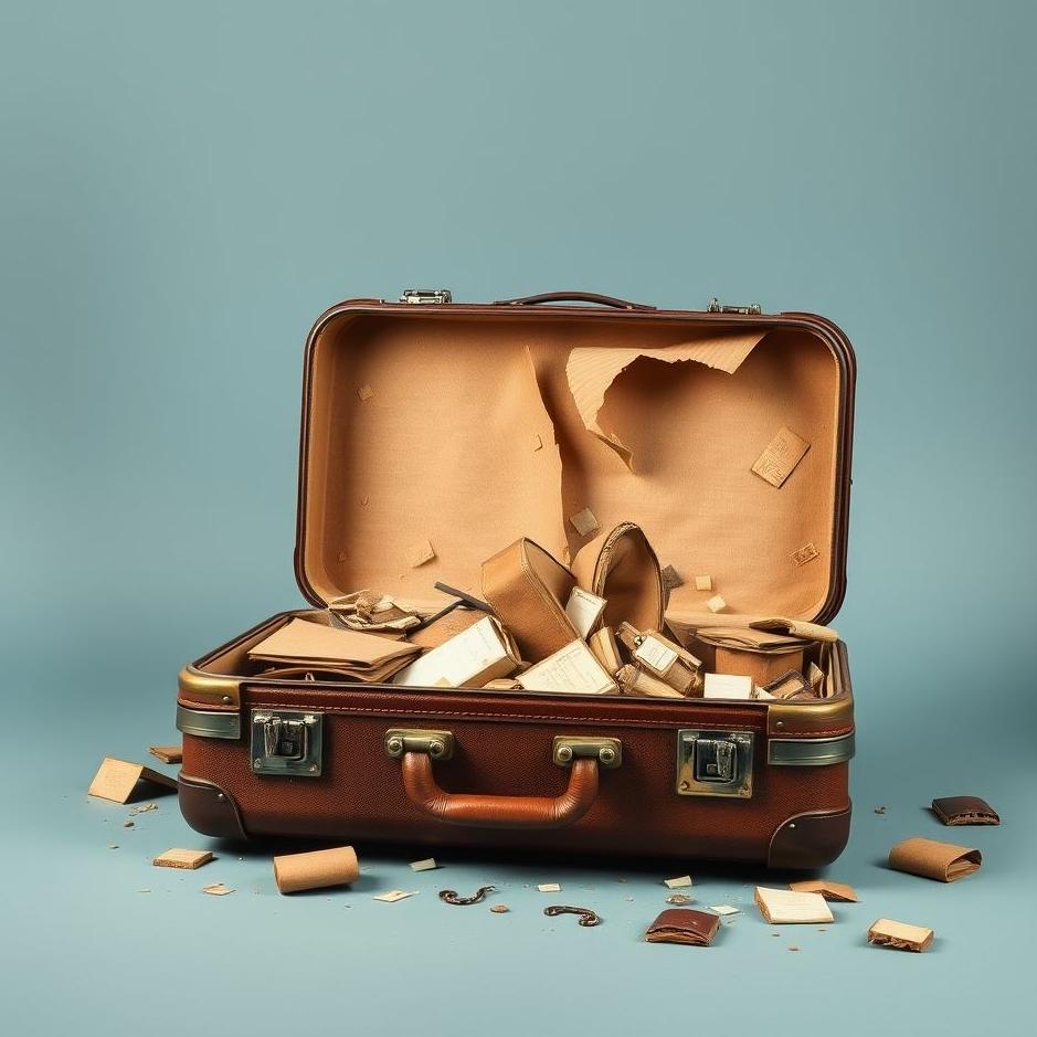 Dream : A suitcase breaking 