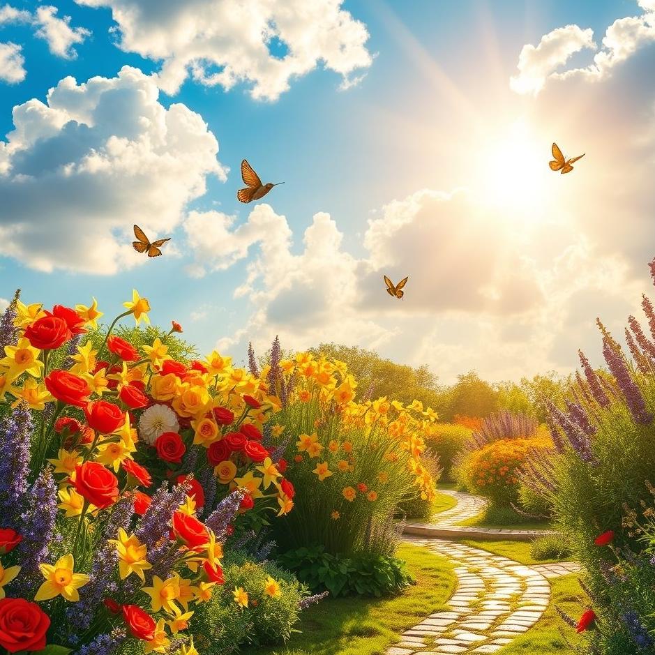 Dream Dictionary : A sunny garden in a dream
