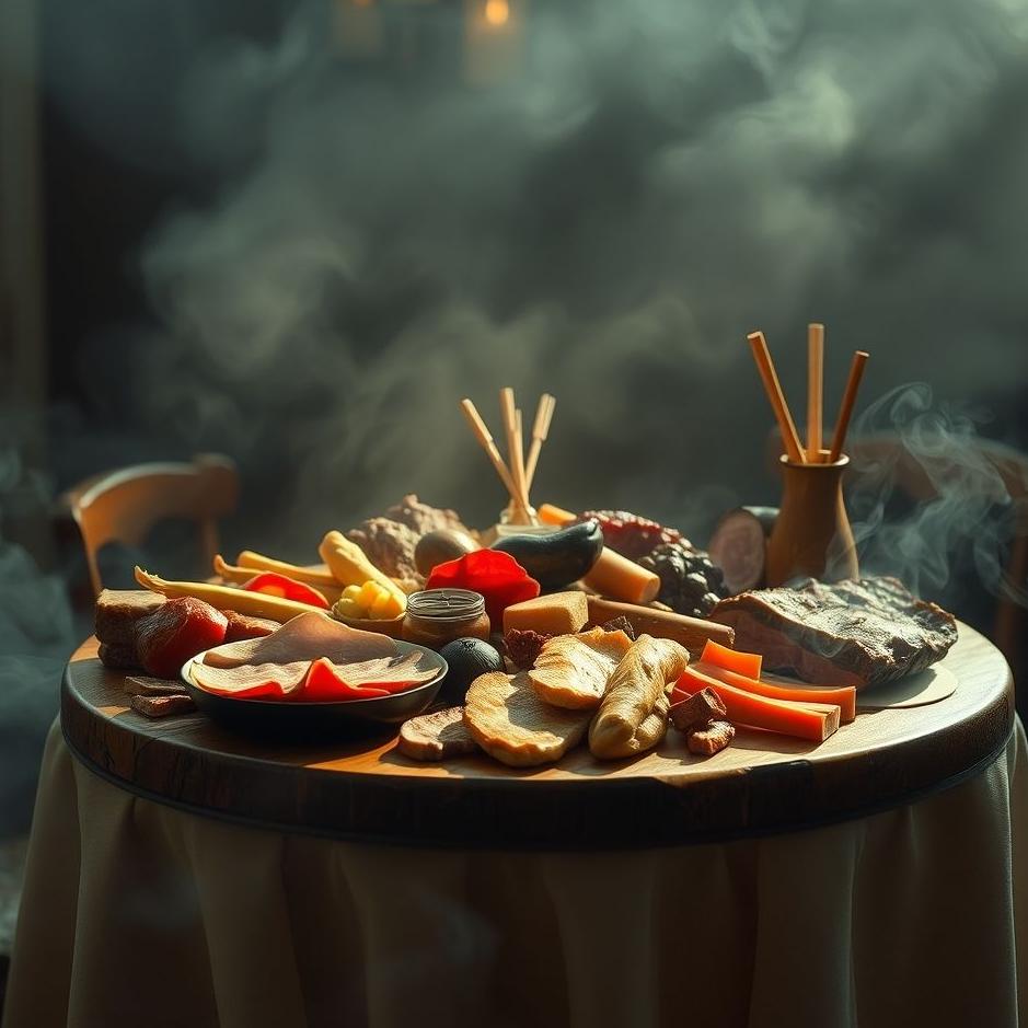 Dream : A table with meat in a dream