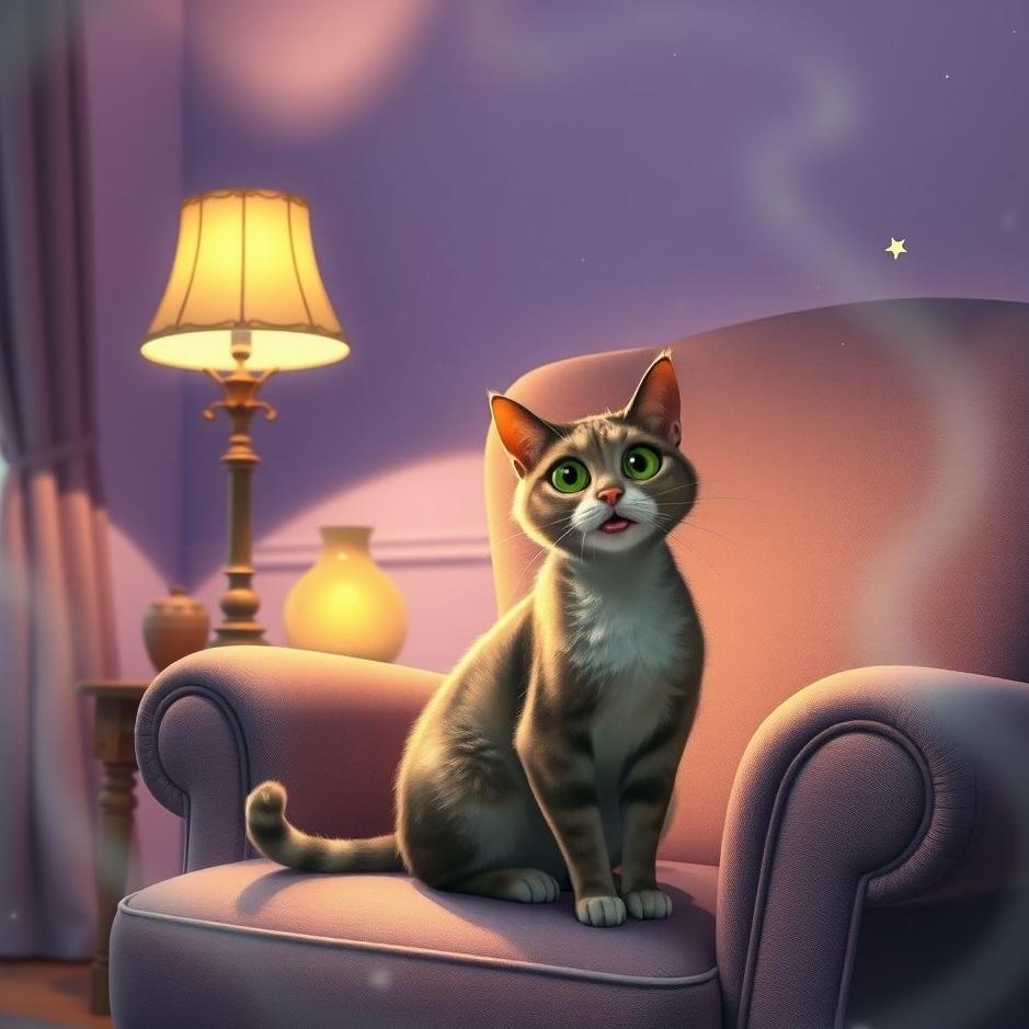 Dream : A talking cat at home in a dream