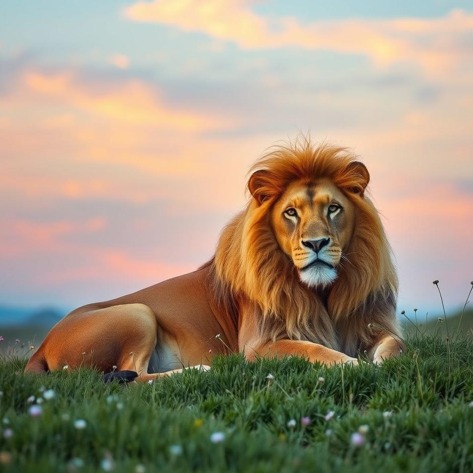 Dream : A tame lion in a dream