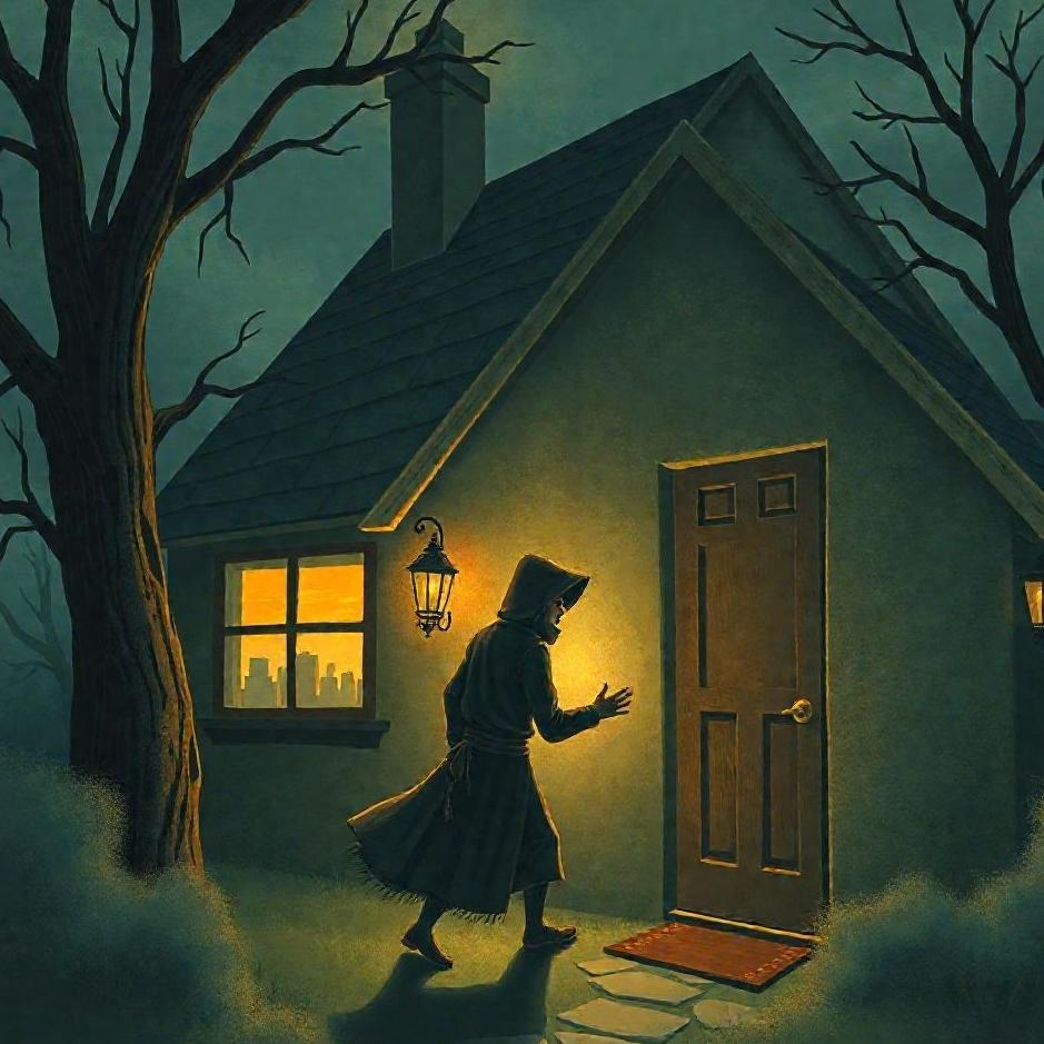 Dream : A thief before he enters the house in a dream