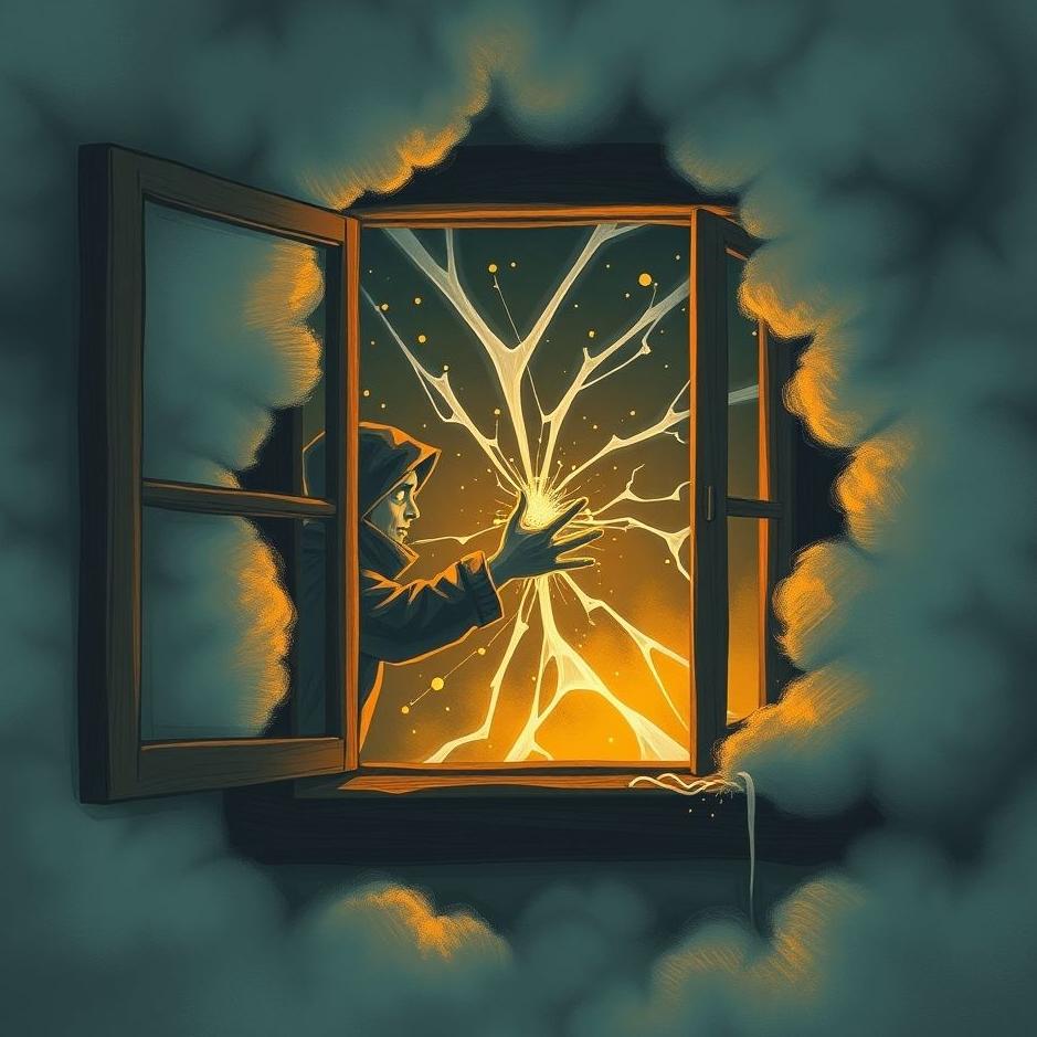 Dream : A thief breaking a window in a dream