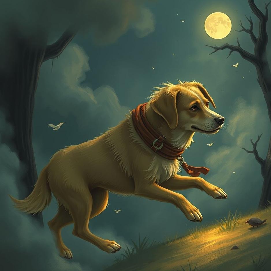 Dream : A thief dog in a dream