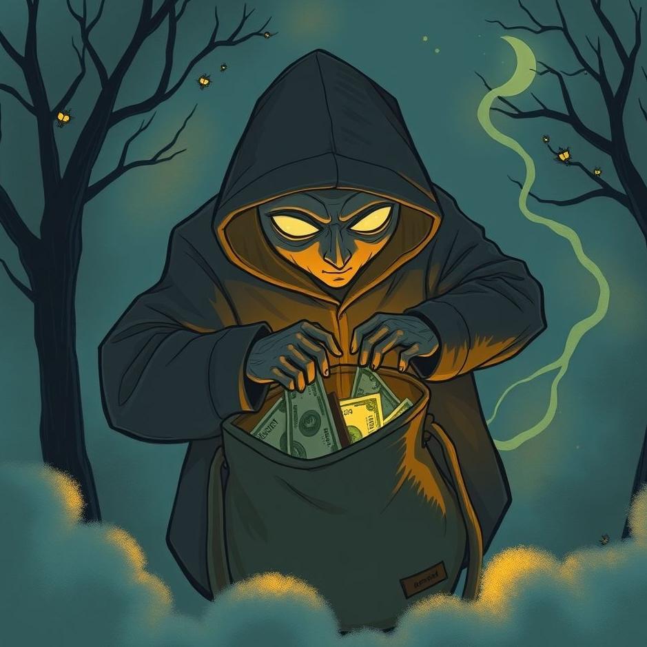 Dream : A thief rummaging through your bag in a dream