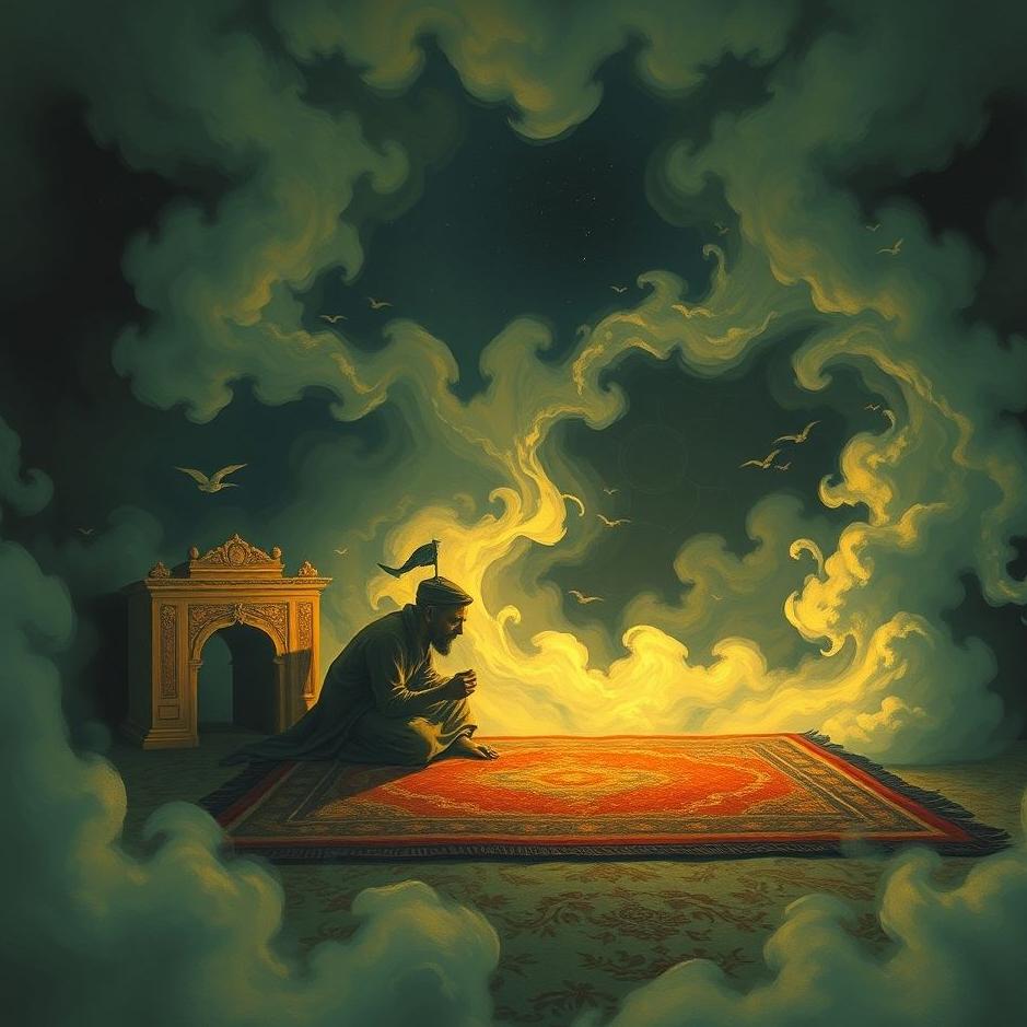 Dream : A thief take a carpet in a dream