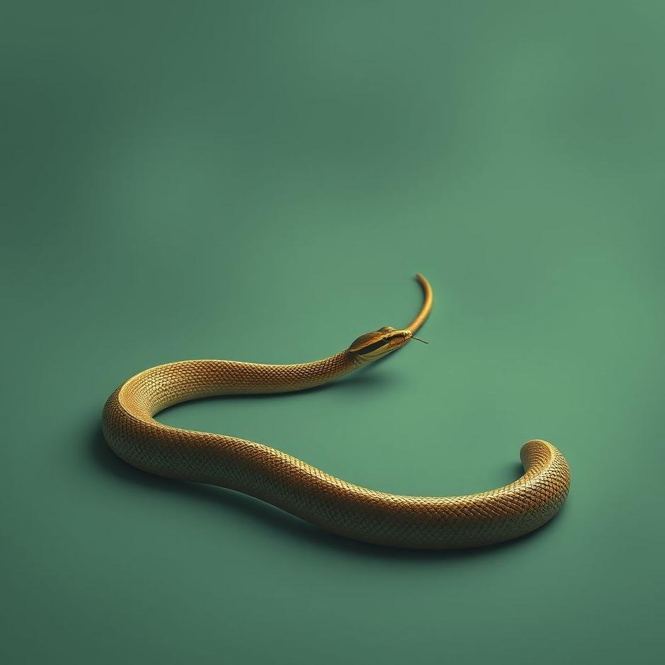 Dream : A thin and long snake in a dream