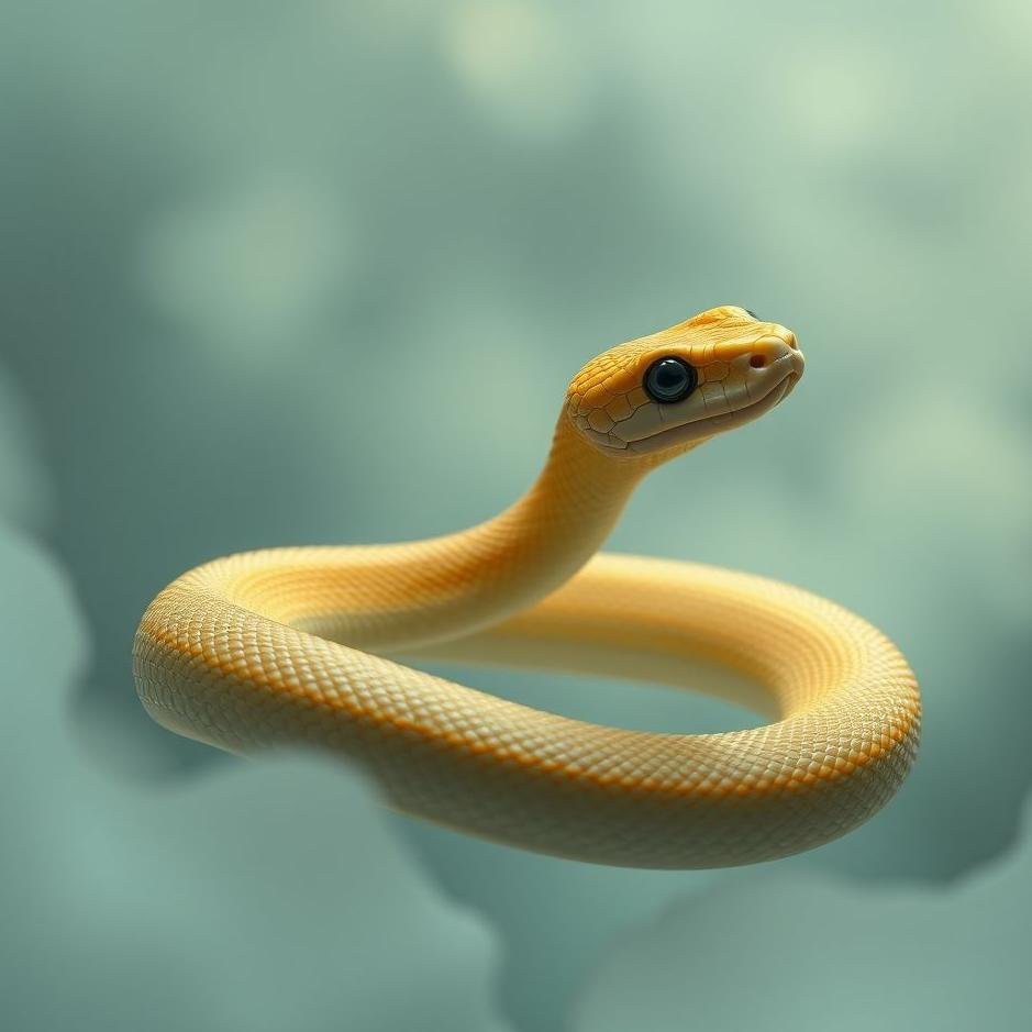 Dream : A thin colored snake in a dream