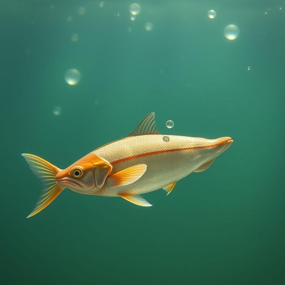 Dream : A thin fish in a dream