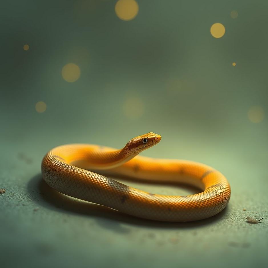 Dream : A thin little snake in a dream
