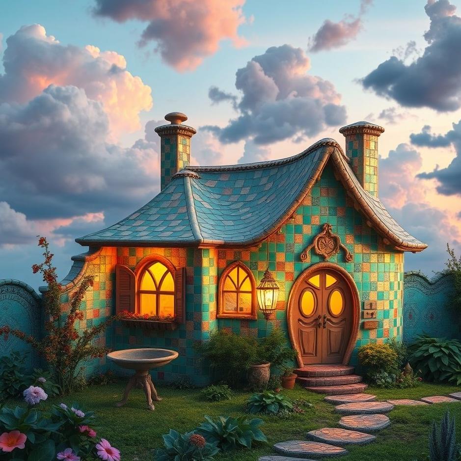 Dream : A tiled house in a dream