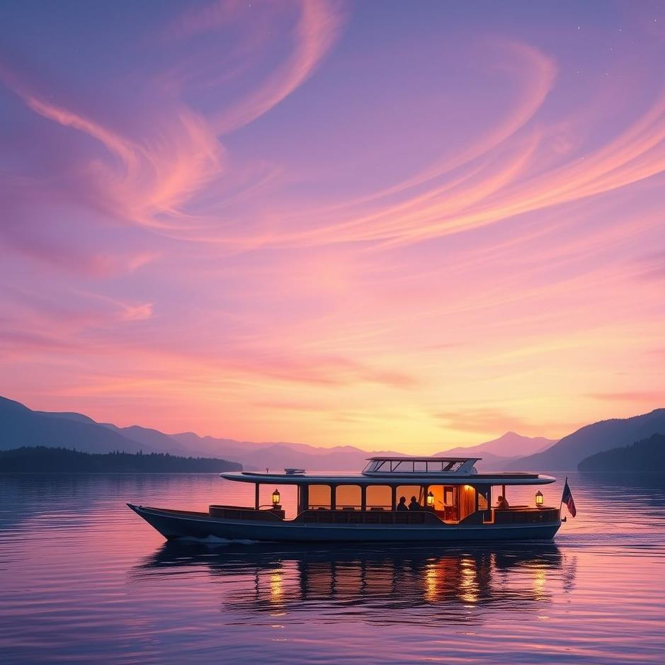 Dream : A tour boat in a dream