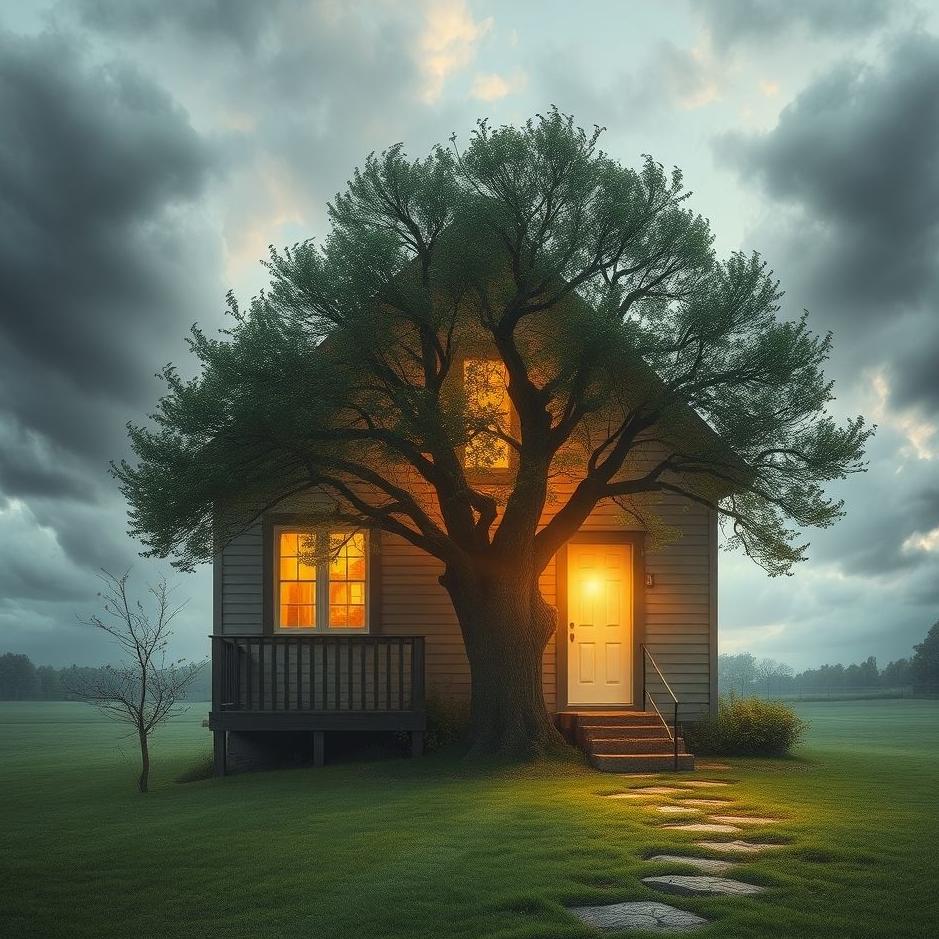 Dream : A tree entering the house in a dream