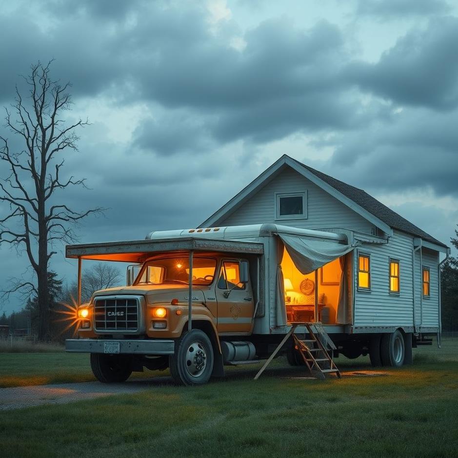 Dream : A truck at home in a dream