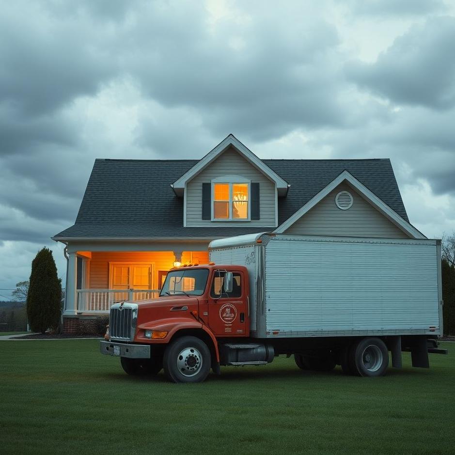 Dream : A truck in front of the house in a dream
