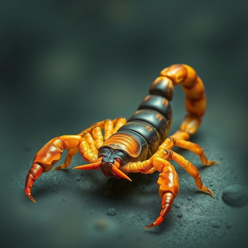 Dream : A two-colored scorpion in a dream