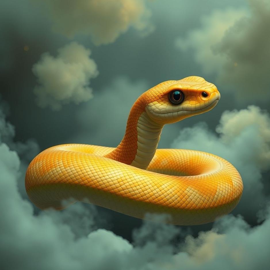 Dream : A two-colored snake in a dream