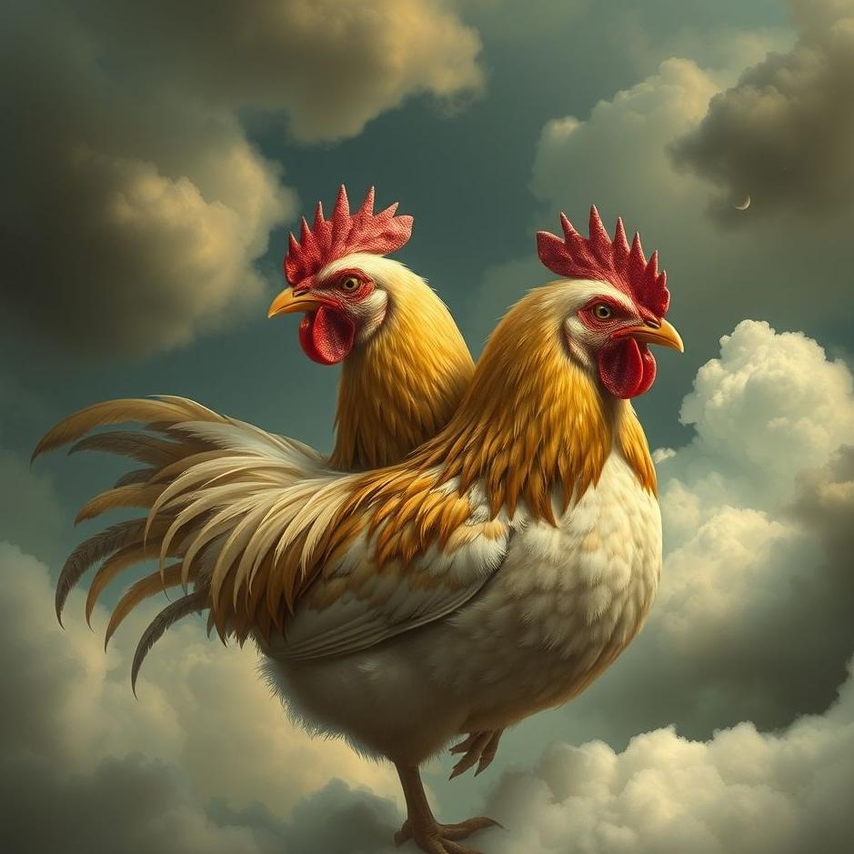 Dream : A two-headed chicken in a dream