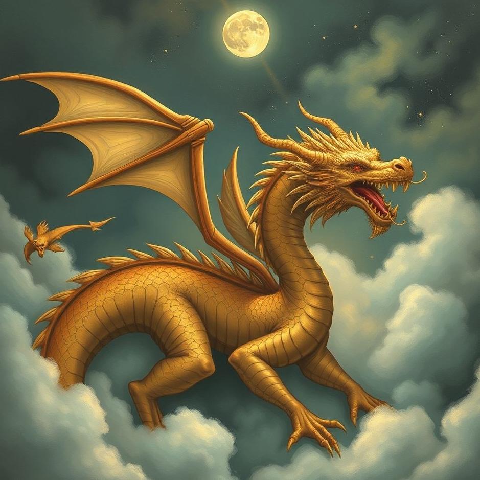 Dream : A two-headed dragon in a dream