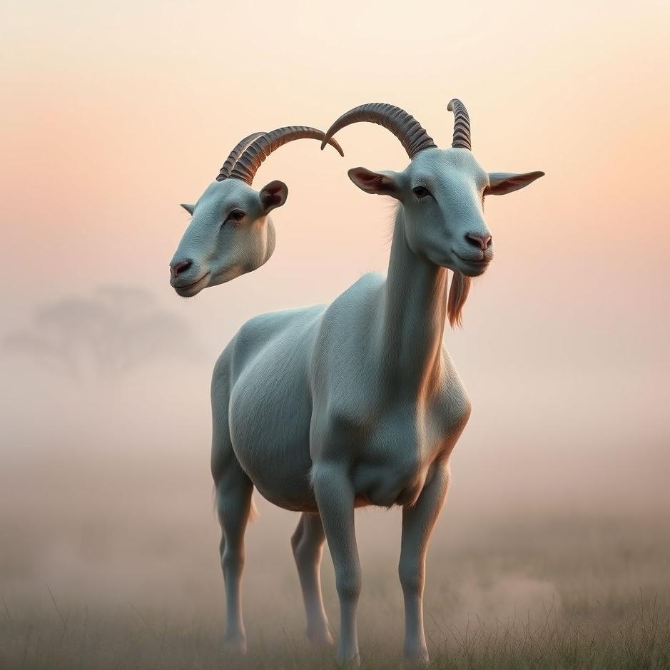 Dream : A two-headed goat in a dream