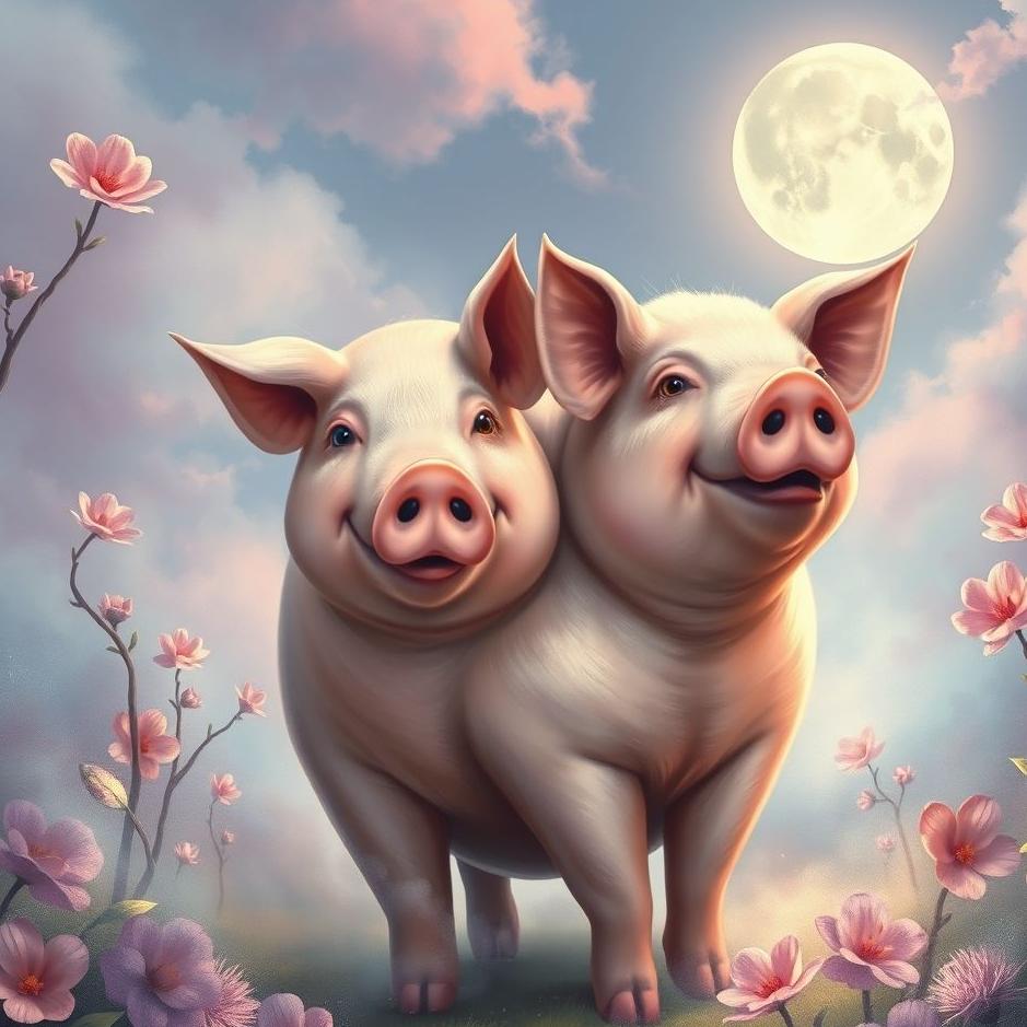 Dream : A two-headed pig in a dream